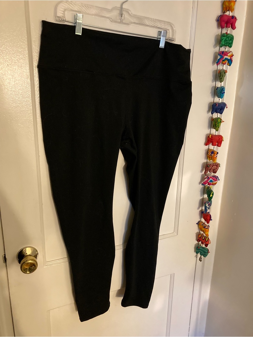Fabletics all black high waisted leggings, plus size, 2XL
